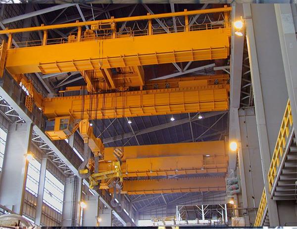 Ganda Girder pabrik baja pengecoran Overhead Crane