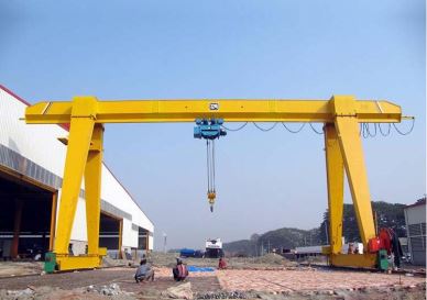 Pabrik Diproduksi 10 Ton Electric Hoist Single Girder Gantry Crane