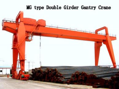 Wireless Remote Control Double Girder utama 50 Ton Portal Gantry Crane