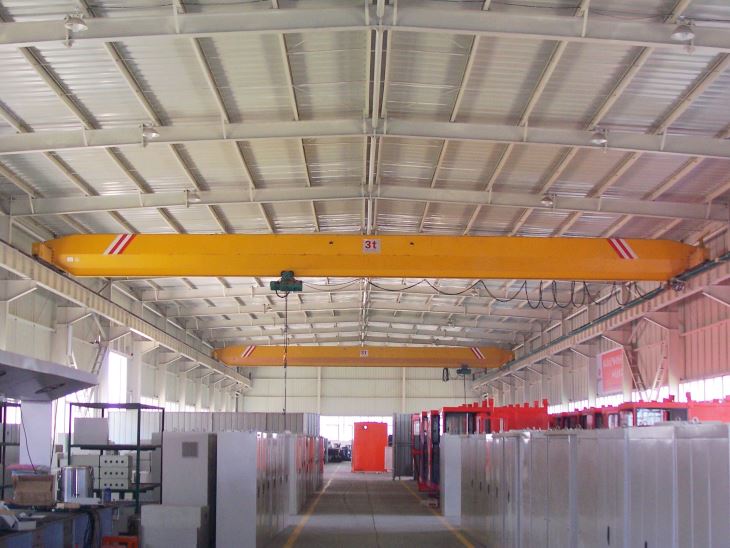 Electric Single Girder Overhead Bridge Crane Dengan Suku Cadang Terbaik